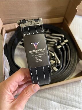 America Bison Genuine Leather Belt